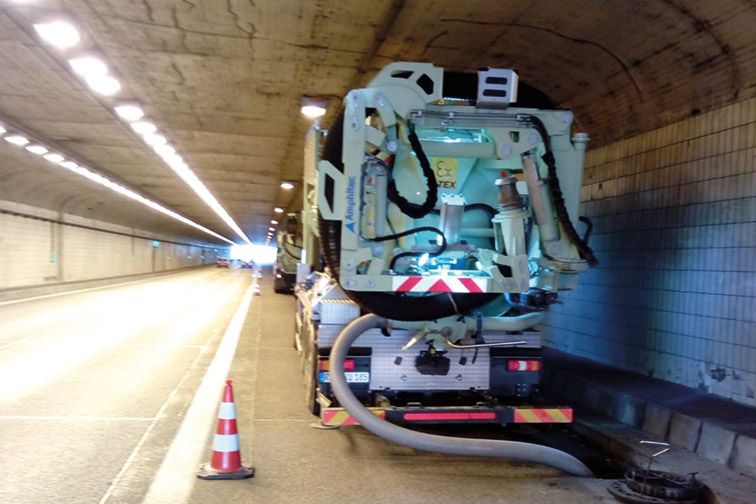 Saugbagger Raunheim - Tunnelbau